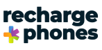 RechargePhonesLogo. Recharge Phones, recargas telefonicas y facturas de servicios.